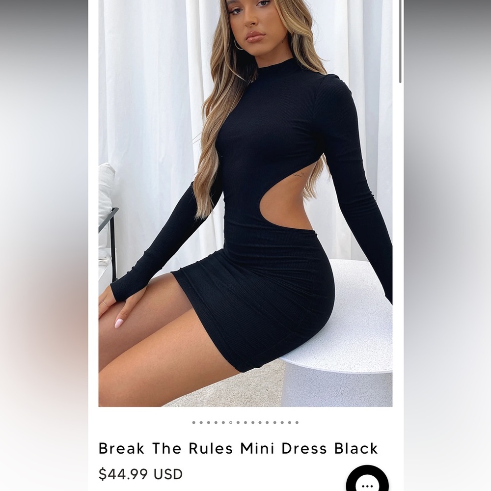 White Fox Break The Rules mini dress